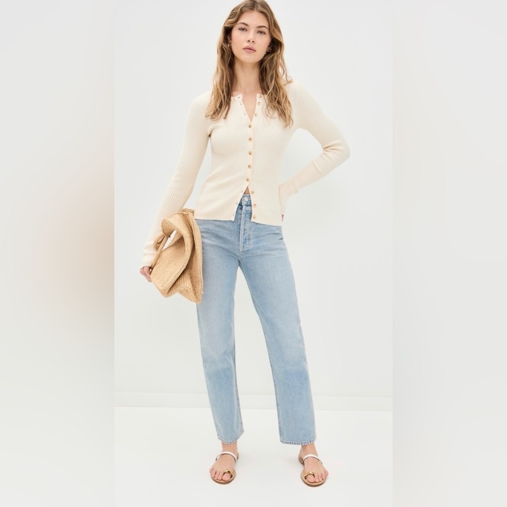Faherty NWOT Cashmere blend Milo Ribbed Cardigan - Picture 2 of 11